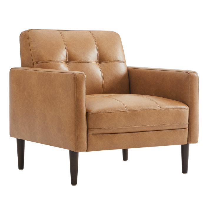 Wade Logan® Bharati Faux Leather Armchair & Reviews Wayfair